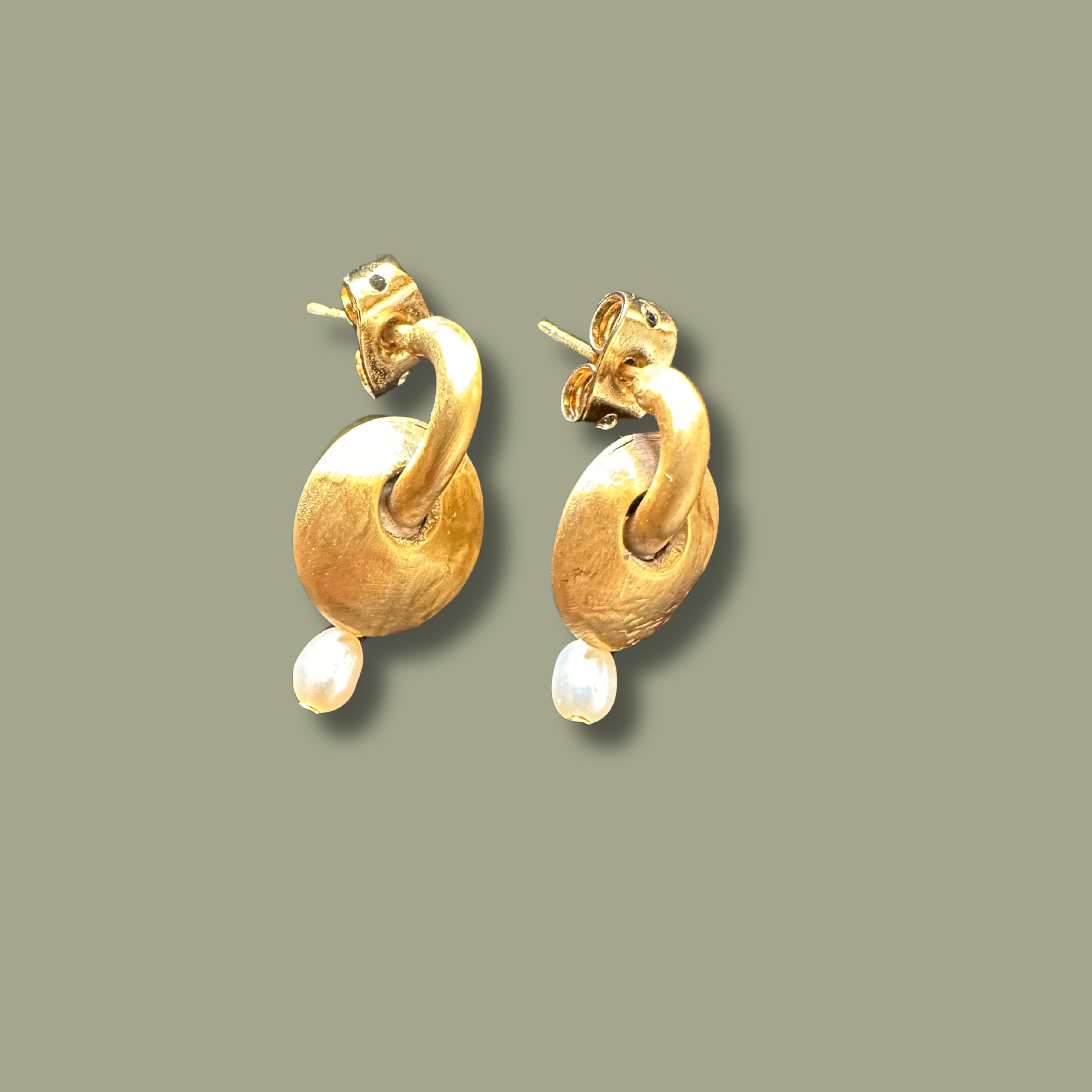 Freshwater Tiny Pearl Drop Earrings, Bridal Pearl Earrings, 24K Plated Dangle Earrings, Wedding Earrings, Bridesmaid Gift, Wedding Gift