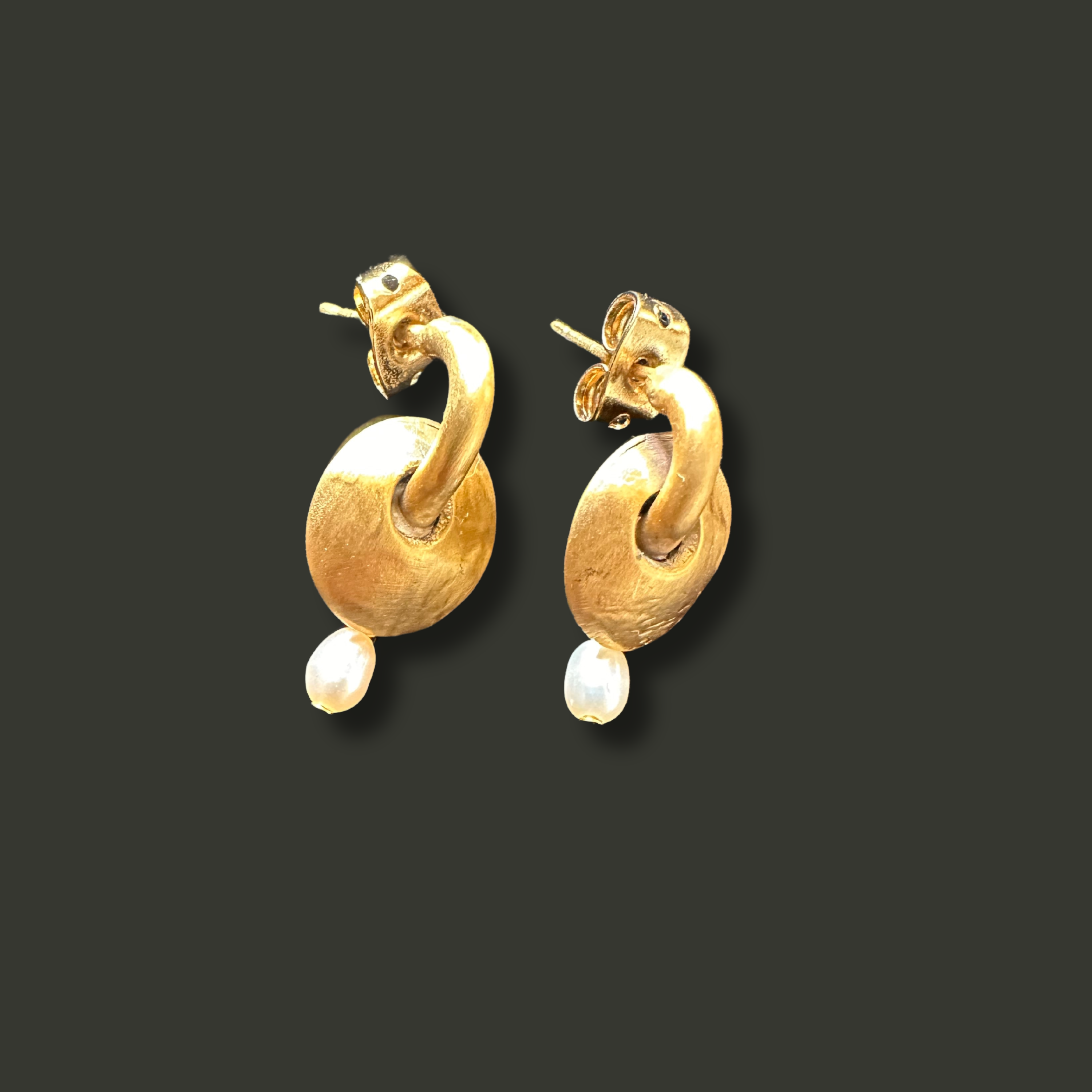 Freshwater Tiny Pearl Drop Earrings, Bridal Pearl Earrings, 24K Plated Dangle Earrings, Wedding Earrings, Bridesmaid Gift, Wedding Gift