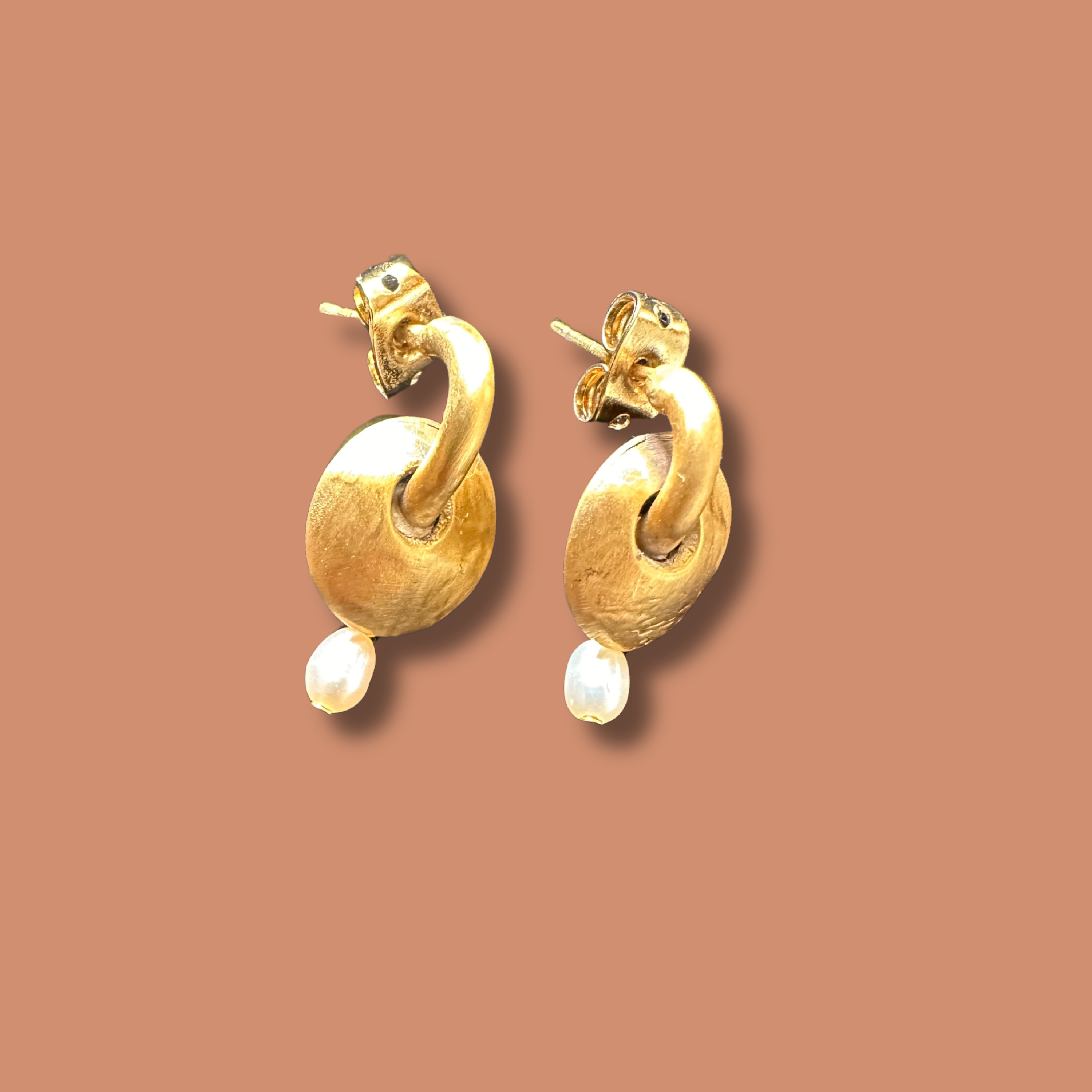 Freshwater Tiny Pearl Drop Earrings, Bridal Pearl Earrings, 24K Plated Dangle Earrings, Wedding Earrings, Bridesmaid Gift, Wedding Gift