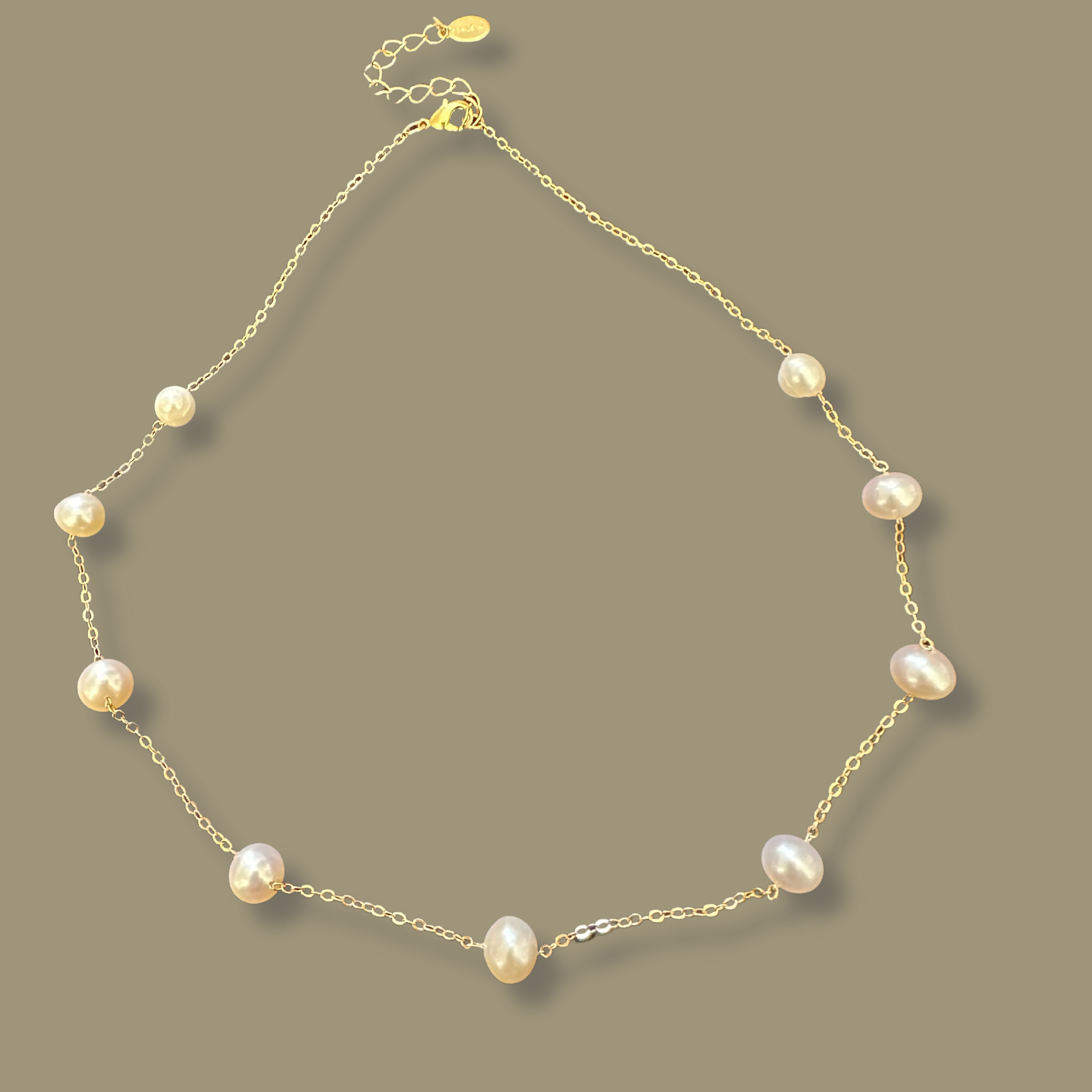 Multiple Pearl Necklace, Dainty Minimalist Pearls Choker, Bridesmaids Wedding Necklace, Birthday Gift For Her, Valentine's Gift, Round Pearls