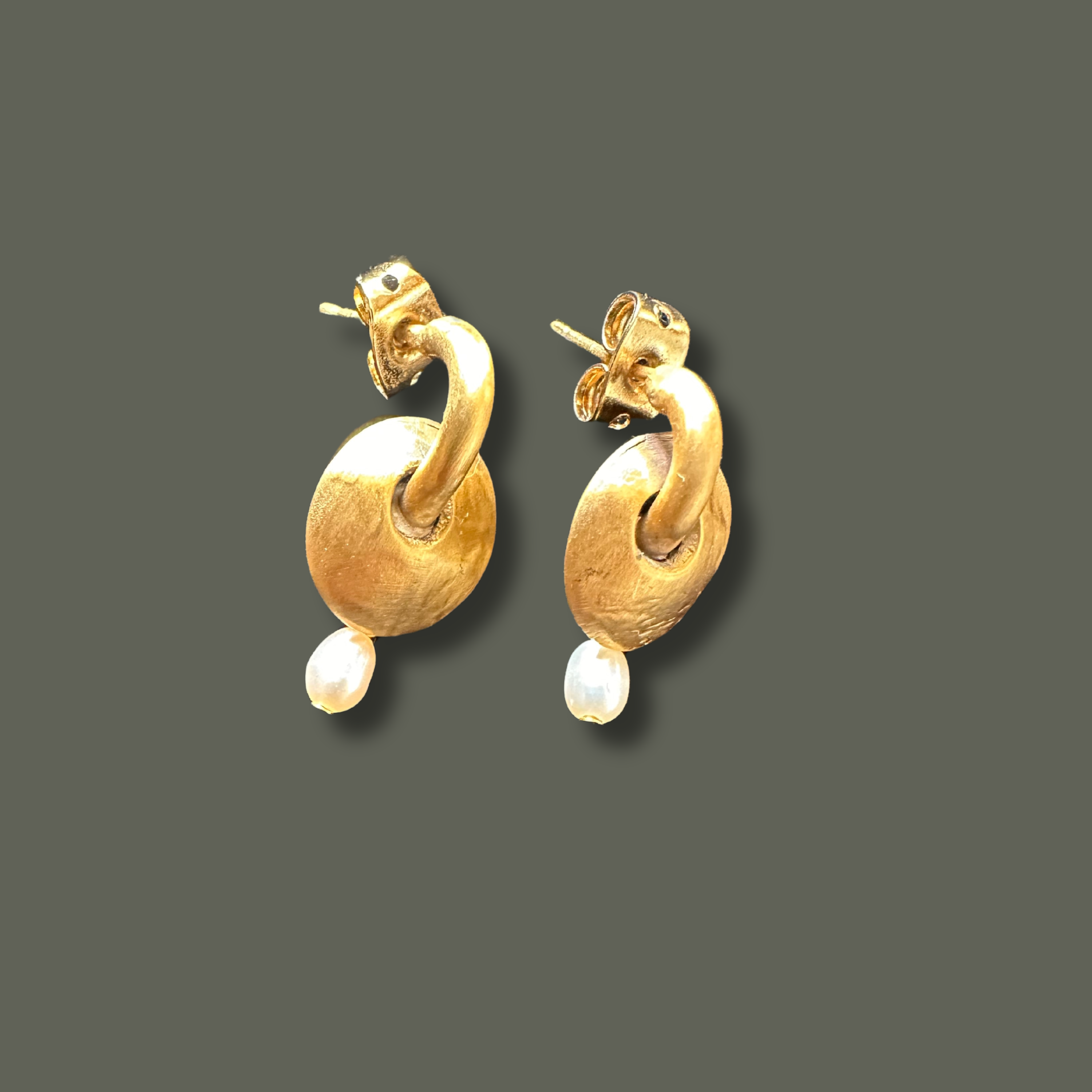 Freshwater Tiny Pearl Drop Earrings, Bridal Pearl Earrings, 24K Plated Dangle Earrings, Wedding Earrings, Bridesmaid Gift, Wedding Gift