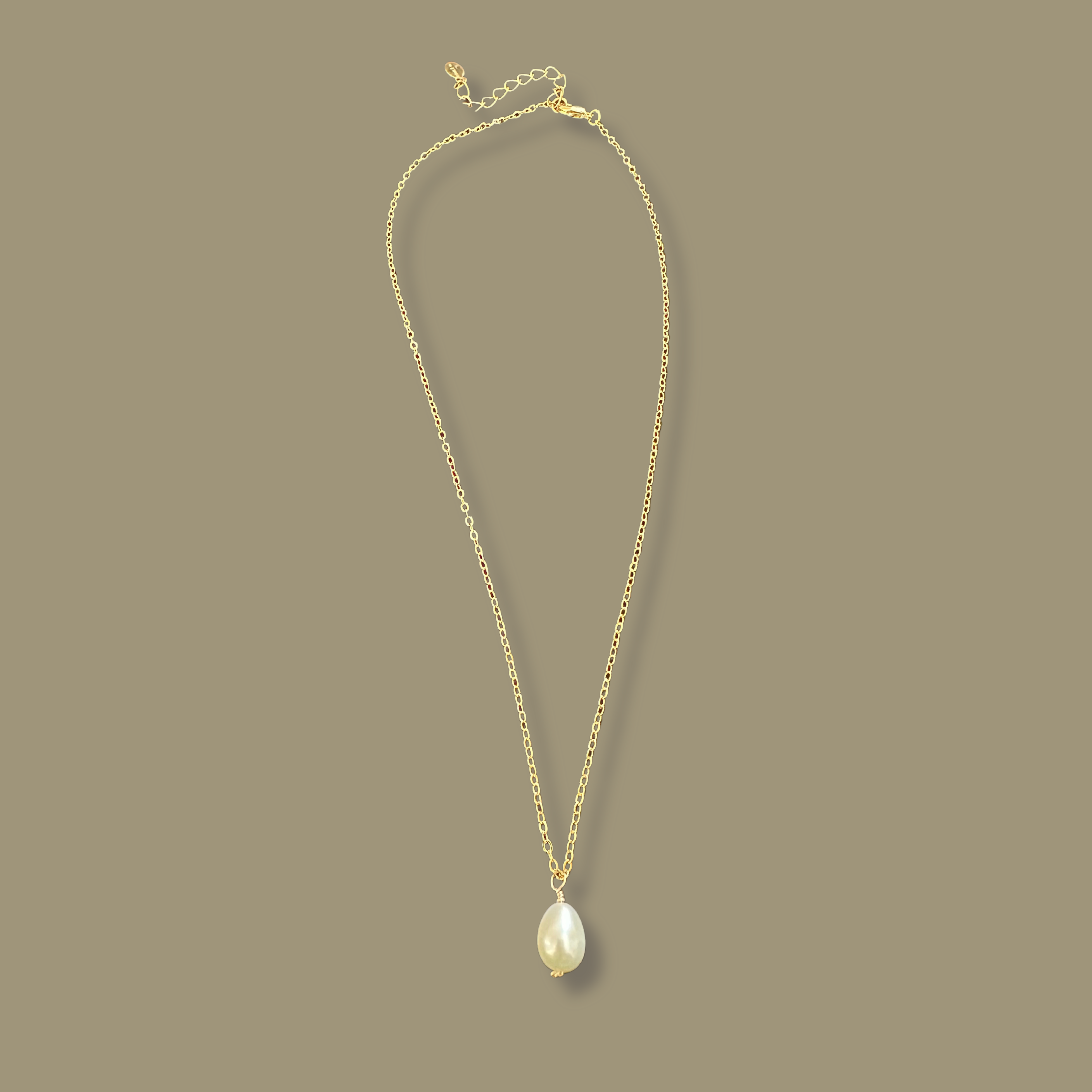 Tiny Oval Pearl Drop Necklace, Dainty Pearl Necklace, Freshwater Necklace, Pearl Choker Necklace, Bridesmaids Gift, Gift For Her.