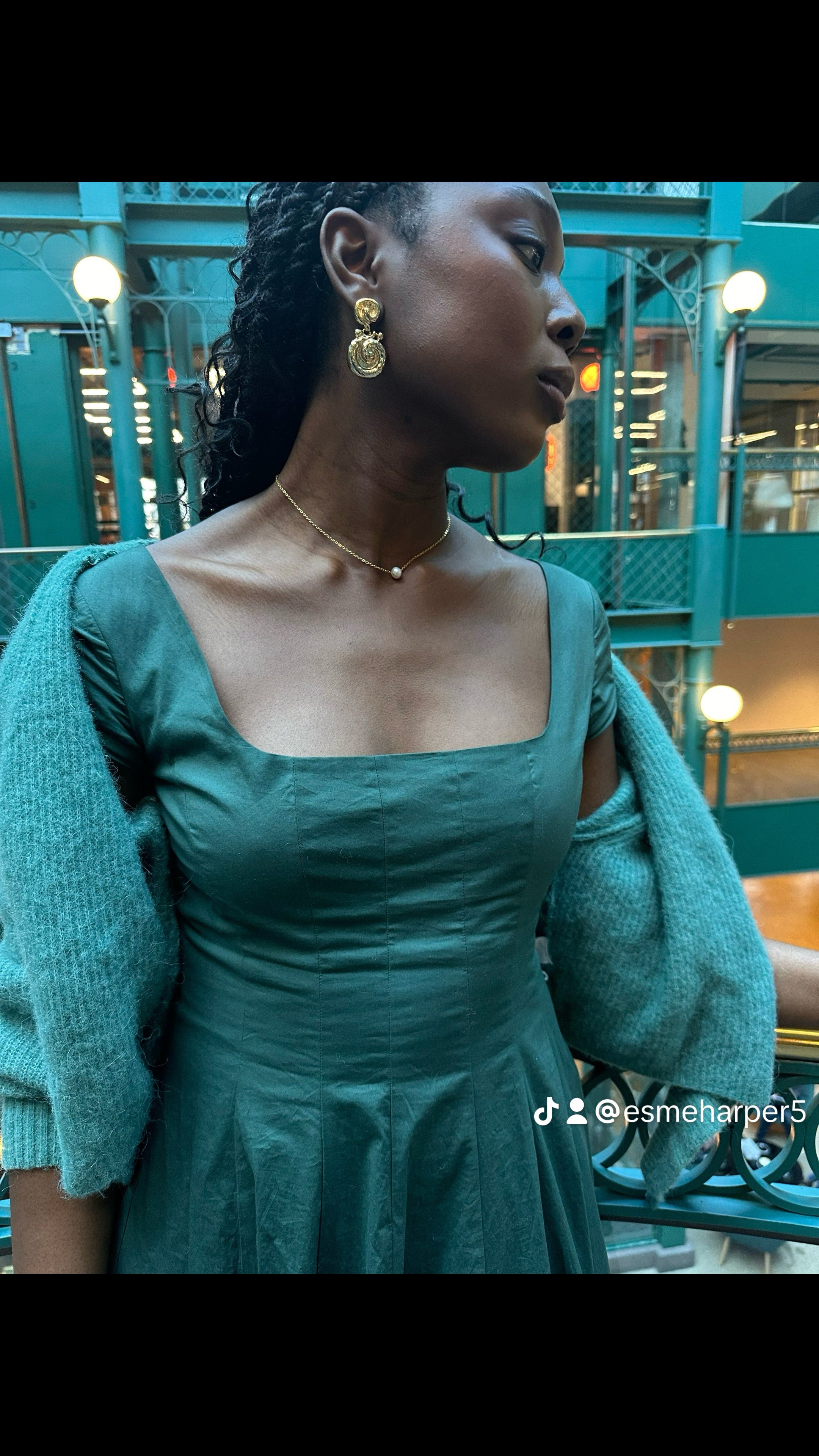 Floating Pearl Necklace, Freshwater Pearl Necklace, Dainty Pearl Necklace, Delicate Gold Chain Pearl Necklace, Wedding Necklace, Gift For Her.