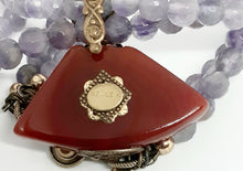 Amethyst Double Stranded Purple Necklace