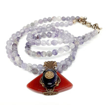 Amethyst Double Stranded Purple Necklace