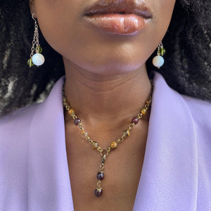 Interchangeable Garnet Necklace