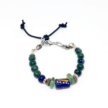 Azurite Krobo Beaded Bracelet