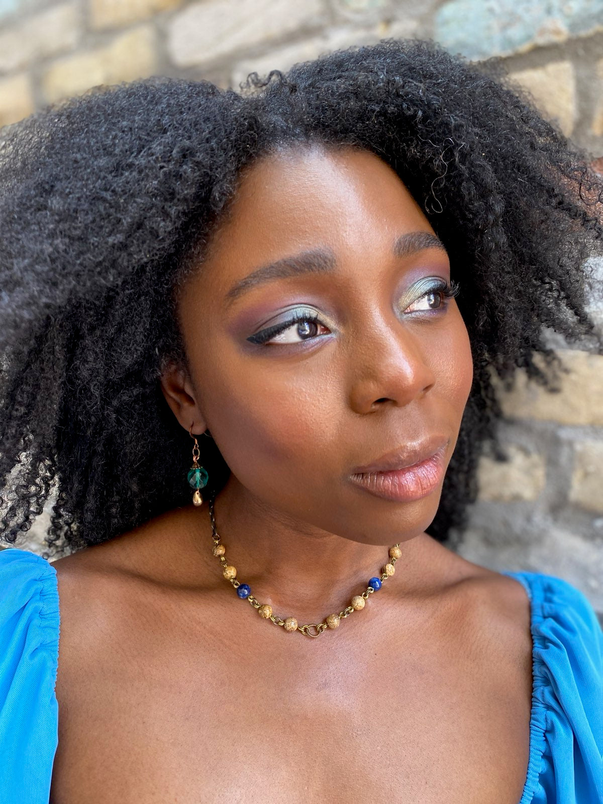 Interchangeable Lapis Necklace