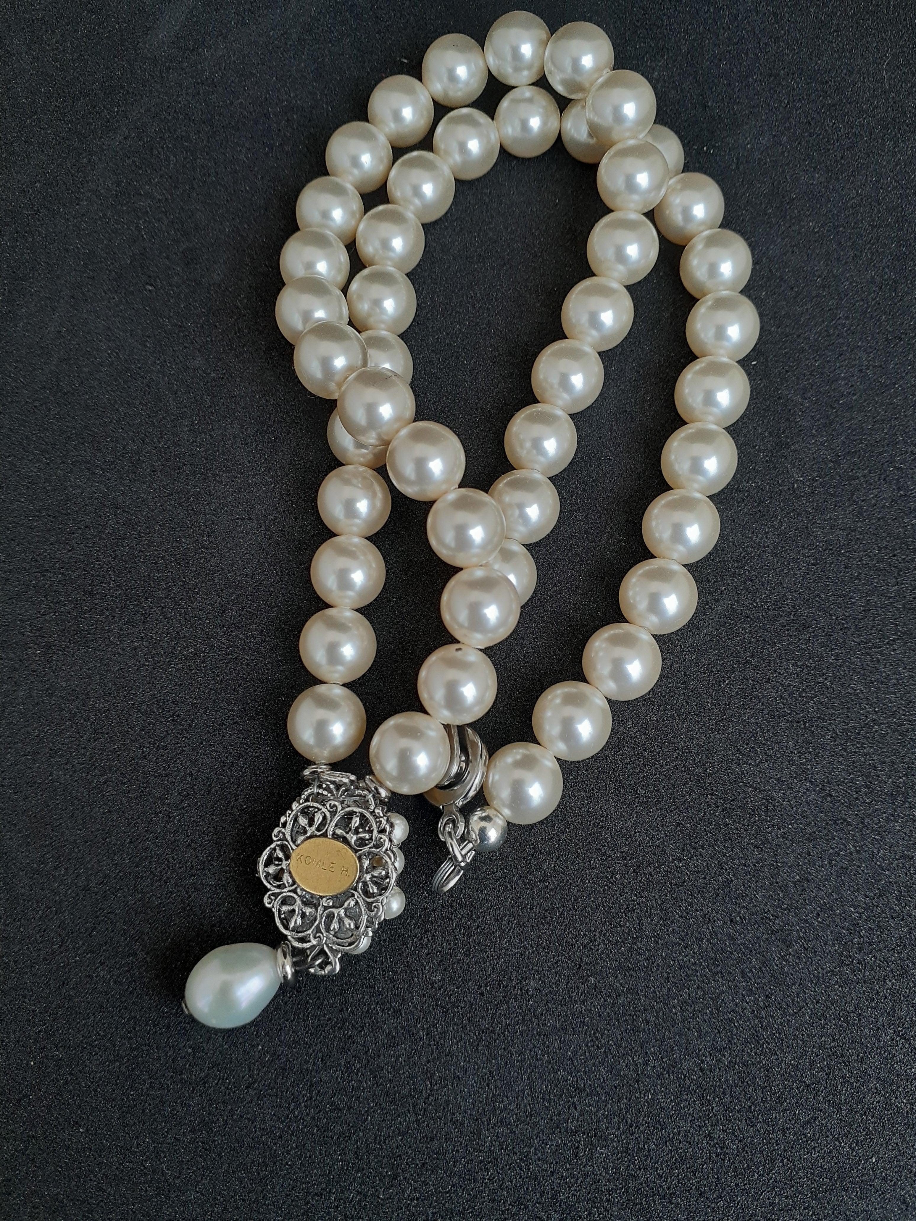 Anya Pearl Drop and Cubic Zirconia Necklace