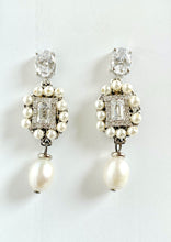 Anya Pearl Drop and Cubic Zirconia Earrings