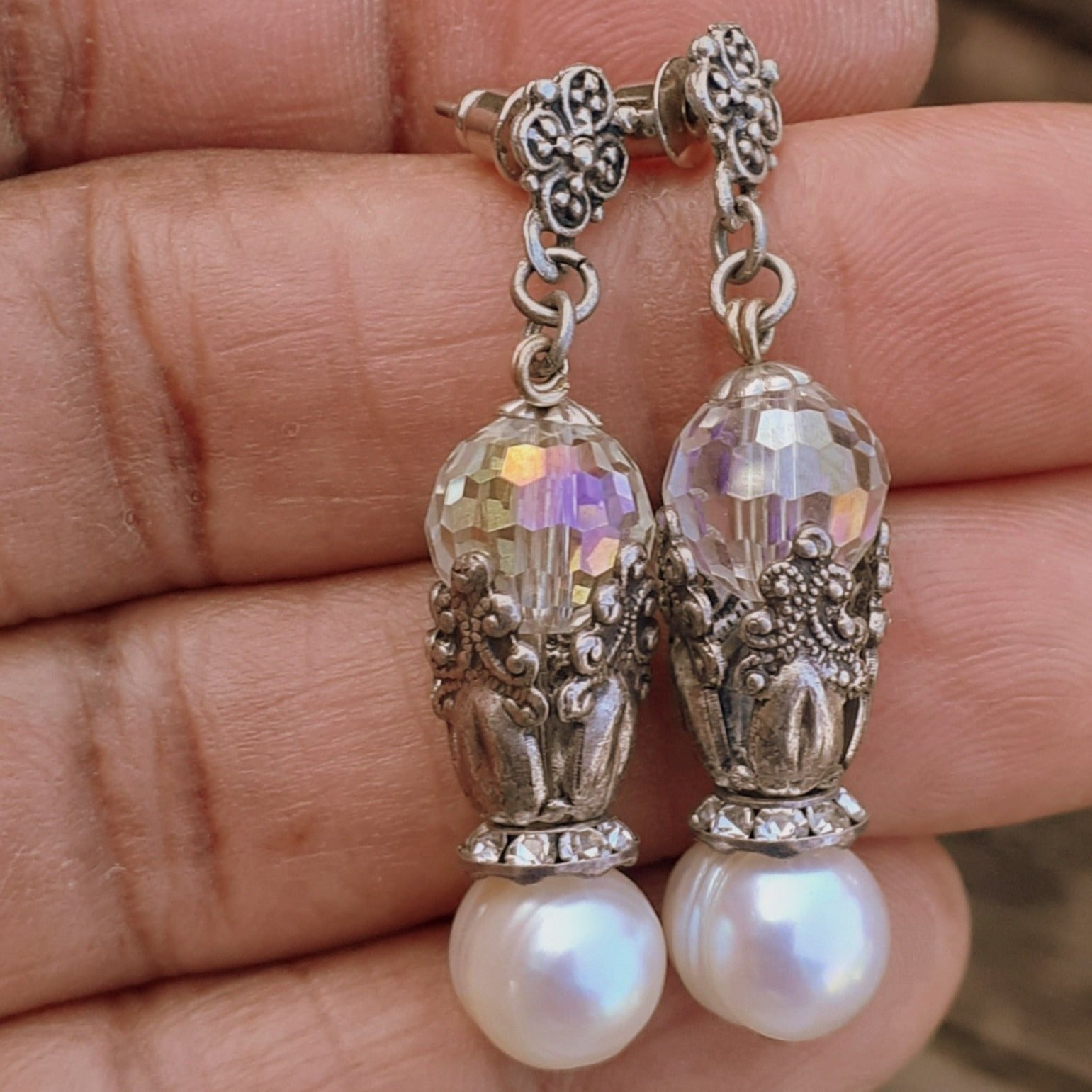 Fiona Freshwater Pearl Drop Earrings