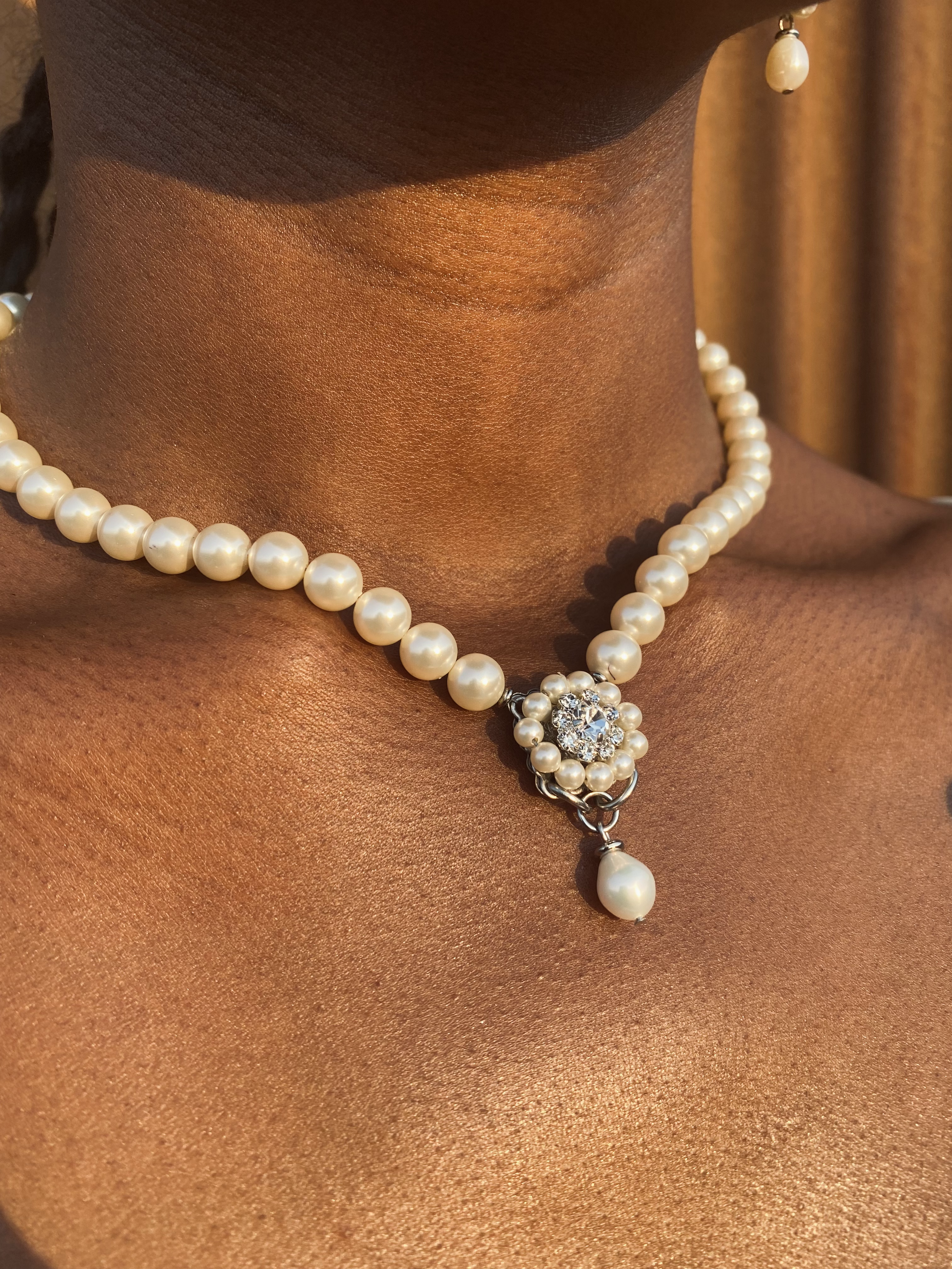 Florita Freshwater Pearl Drop Necklace