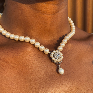 Florita Freshwater Pearl Drop Necklace