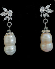 Fumi Freshwater Pearl and Cubic Zirconia Earrings