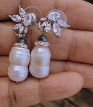 Fumi Freshwater Pearl and Cubic Zirconia Earrings