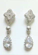 Georgia Swarovski Pearl and Cubic Zirconia Earrings