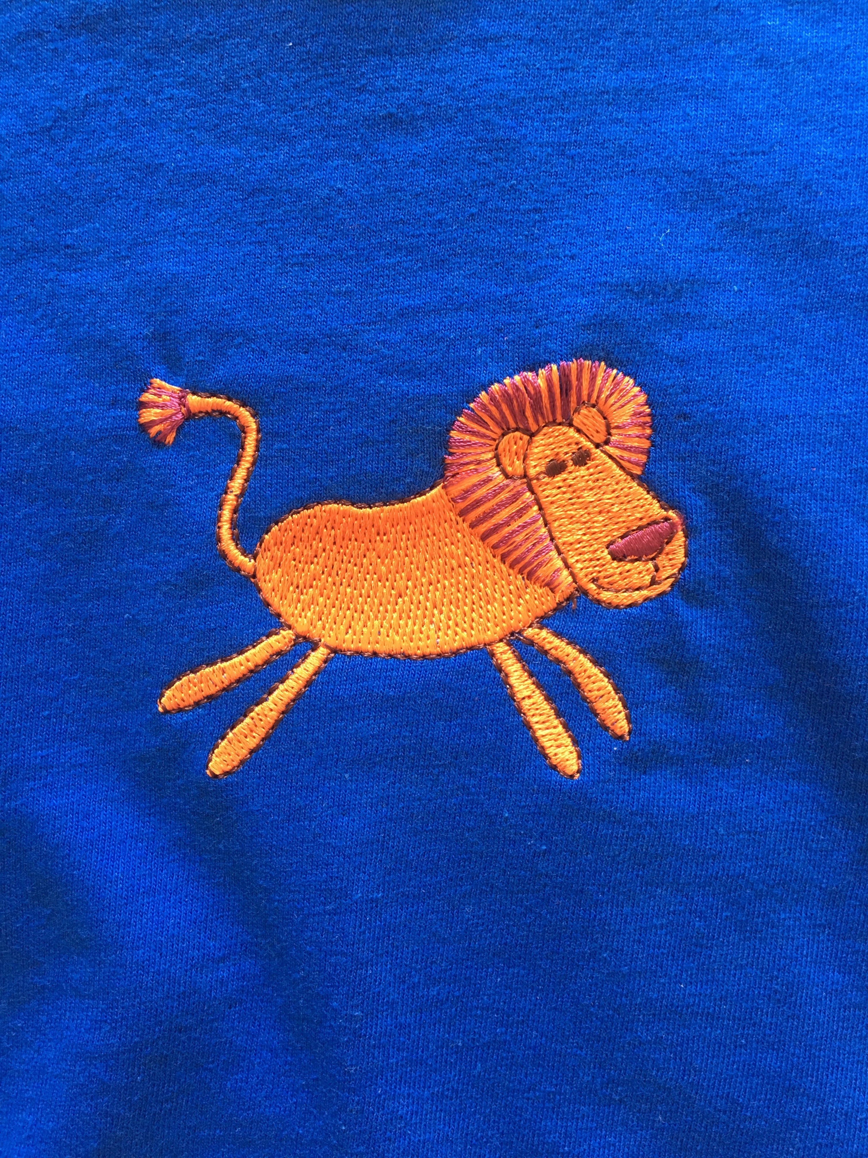 Embroidered Lion Toddler T-shirt