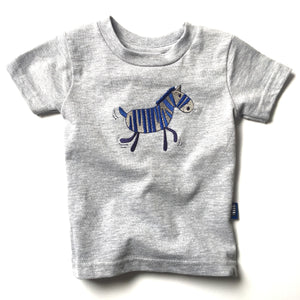 Embroidered Zebra Toddler T-shirt 