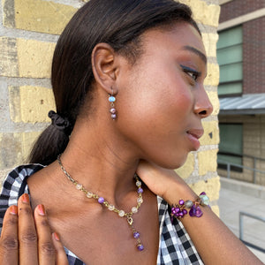 Interchangeable Amethyst Necklace