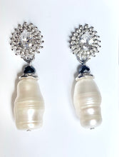 Olivia Freshwater Pearl and Cubic Zirconia Earrings