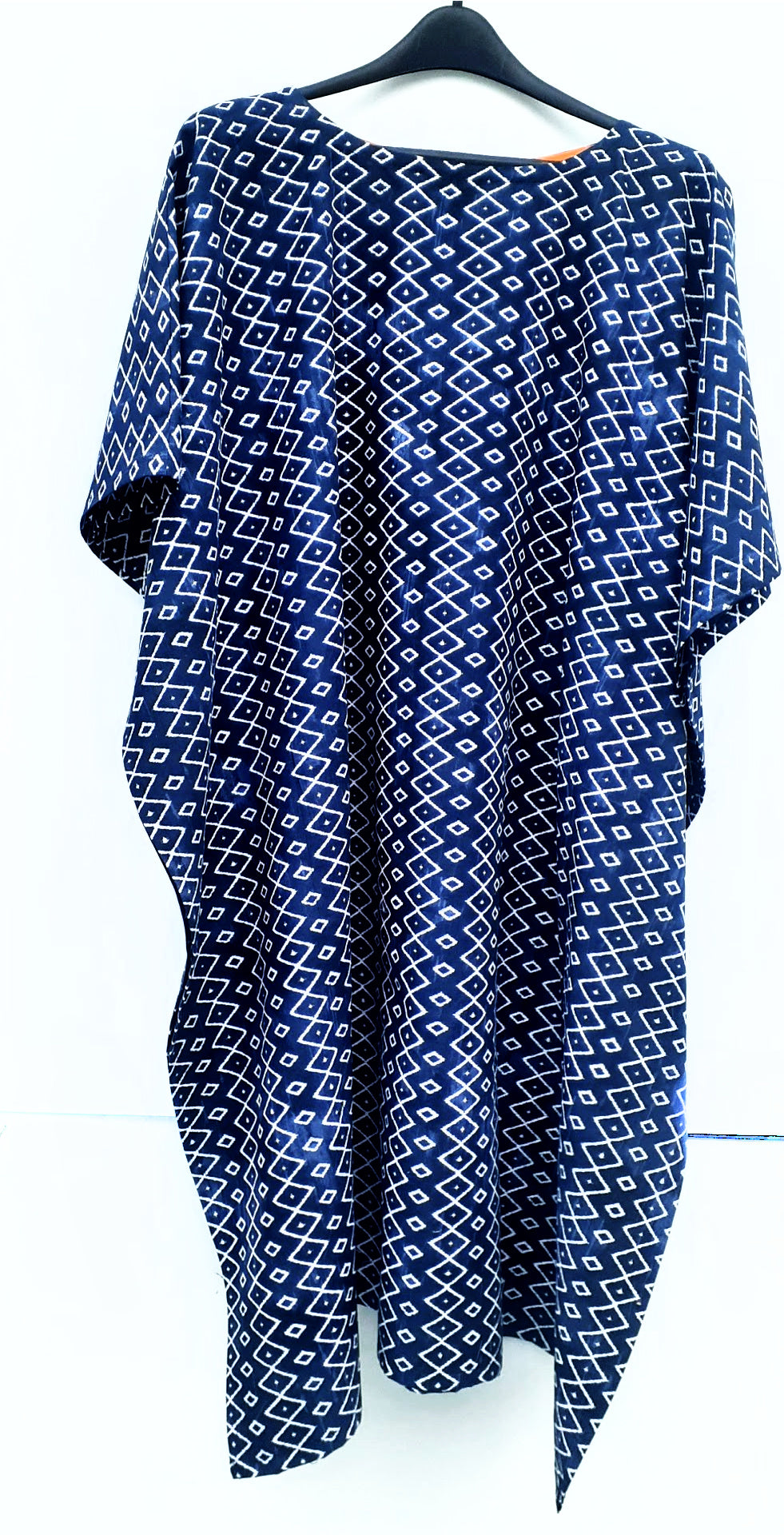 Indigo and White Kaftan