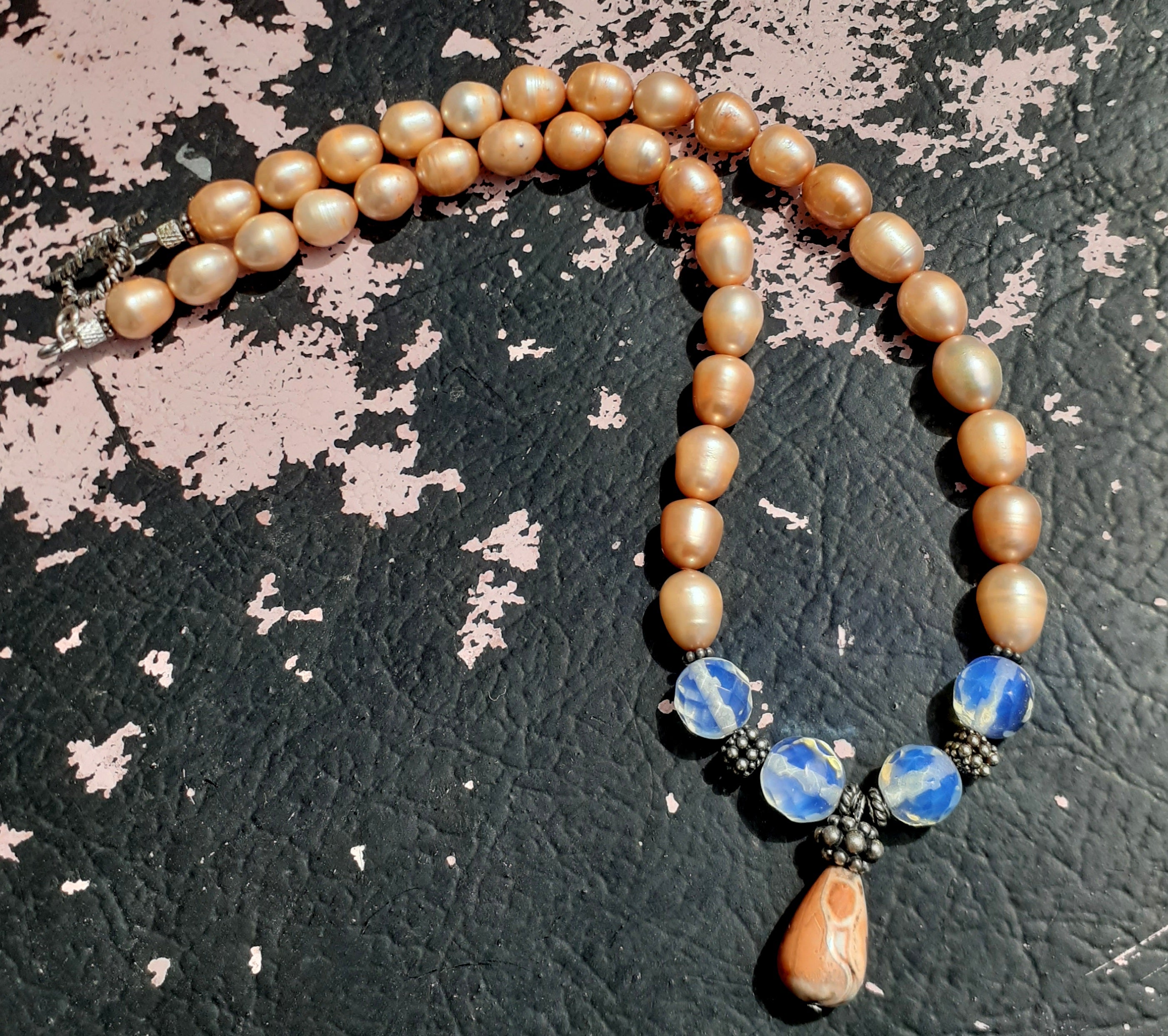Freshwater Pearl Opalite Necklace