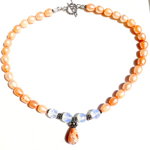 Freshwater Pearl Opalite Necklace
